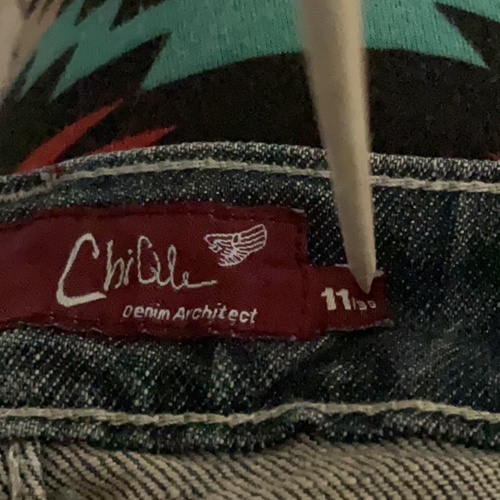 CHIQLE WOMAS DENIM BELL BOTTOMES W RHINESTONES ON BACK POCKETS SZ 11 - Picture 12 of 12